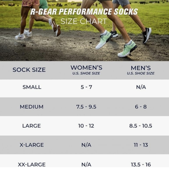 R-GEAR 3 PACK THIN RUNNING PERFORMANCE SOCKS - Picture 2 of 5